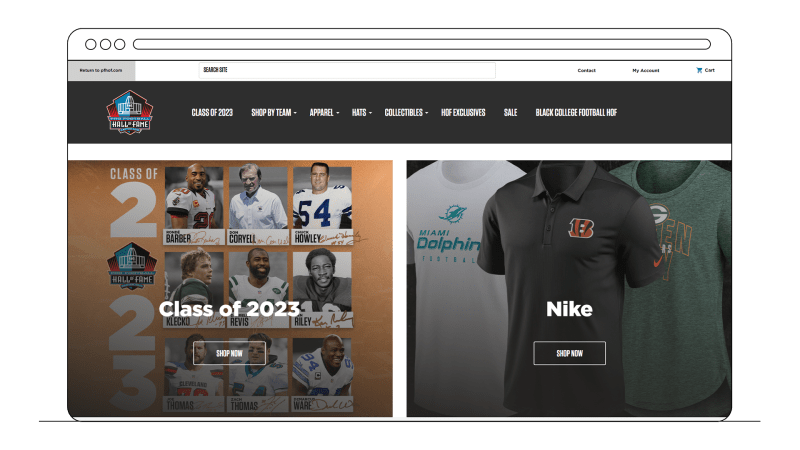 Pro Football Hall of Fame online shop